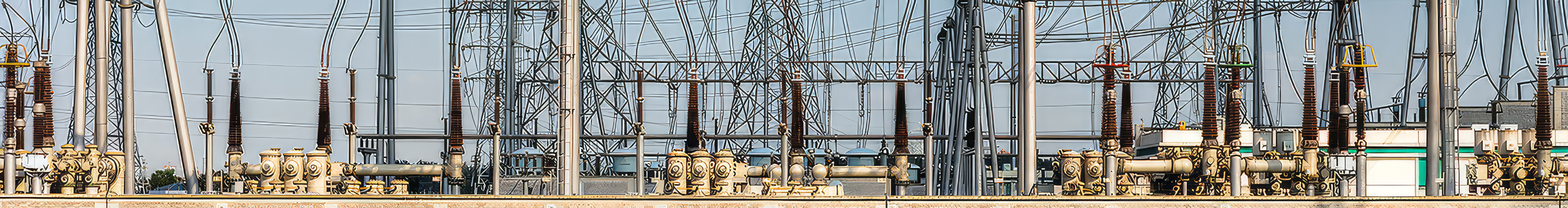 Electrical substation as part of the power generation, transmission, and distribution system