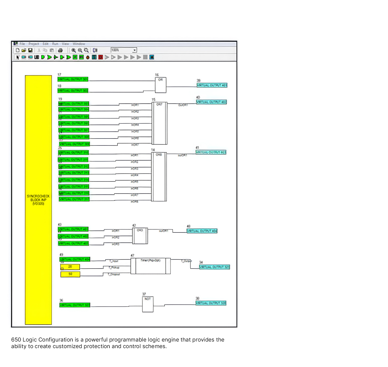 650 logic configuration is a powerful programmable logic engine that provides the ability to create customized protection and control schemes