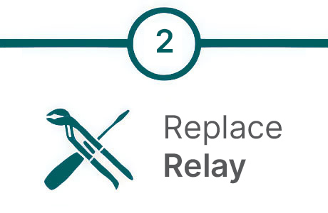 Step 2. Replace relay