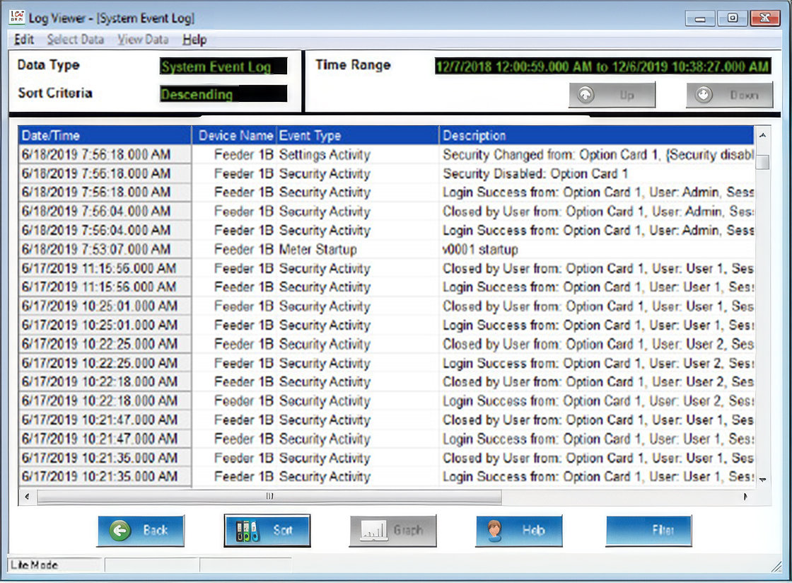 View System Events