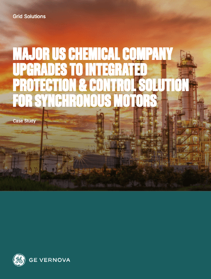 Major US Chemical Company Upgrades to Integrated Protection & Control Solution for Synchronous Motors
