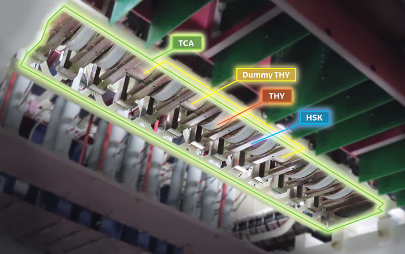 Thyristor clamped assembly
