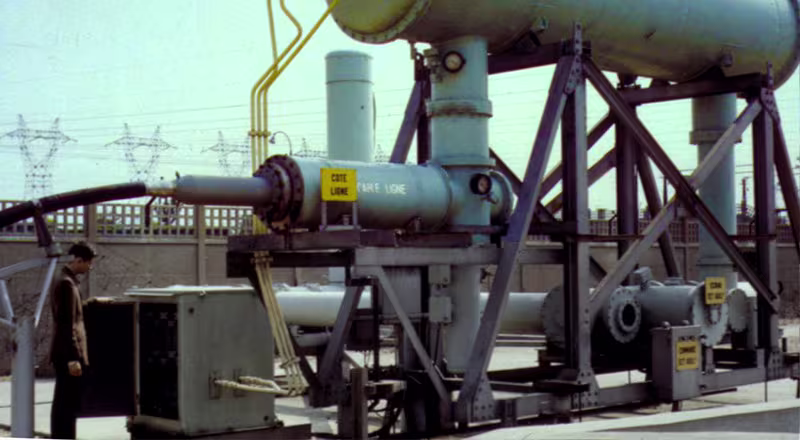 1966 - DELLE-ALSTHOM first 245 GIS installed at Plessis-Gassot, near Paris in France