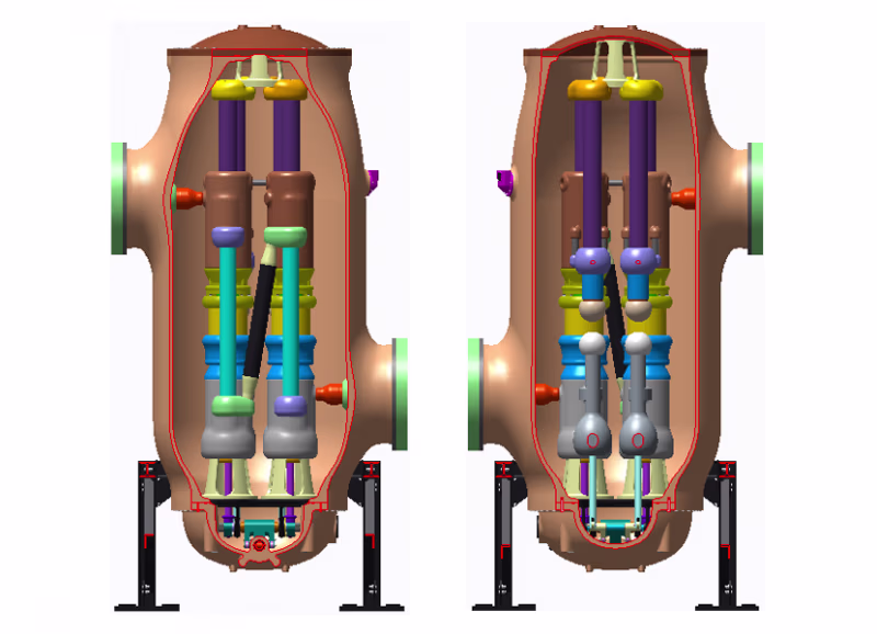 Circuit breaker section view
