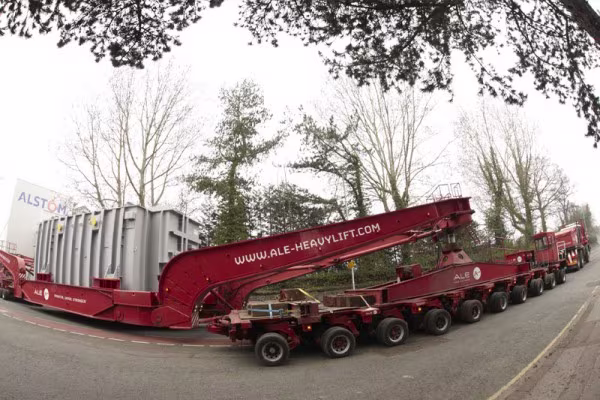 The size and weight of the 800 kV converter transformer is limited by shipping constraints