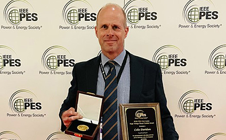 GE’s Colin Davidson receives Uno Lamm HVDC award  from the IEEE Power & Energy Society