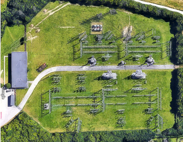 Aerial view of Brøndbygaard substation in Denmark
