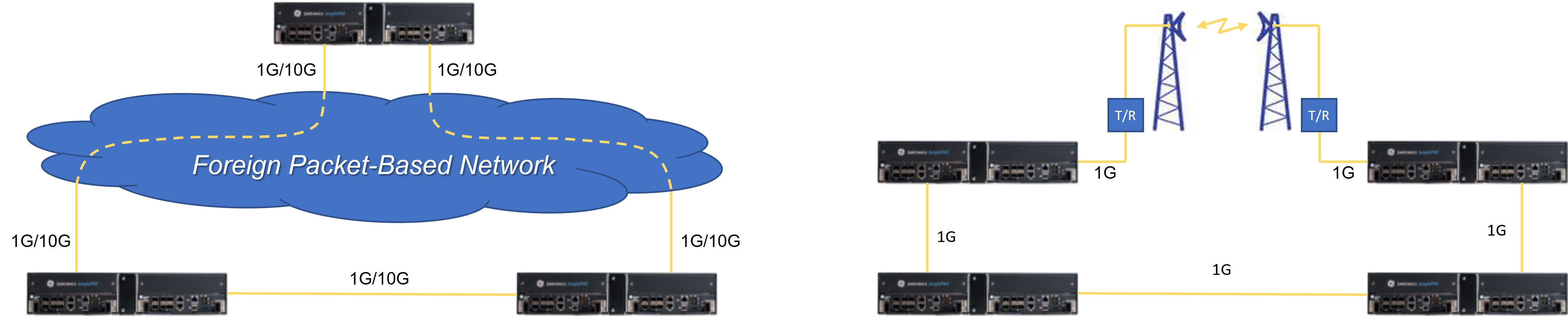 JunglePAX WAN ports support standard MPLS