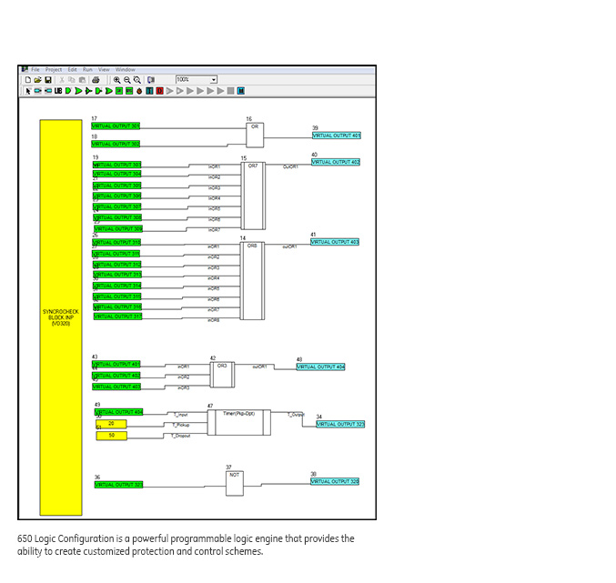 C650 logic configuration diagram