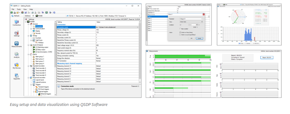 Easy setup and data visualization using QSDP software